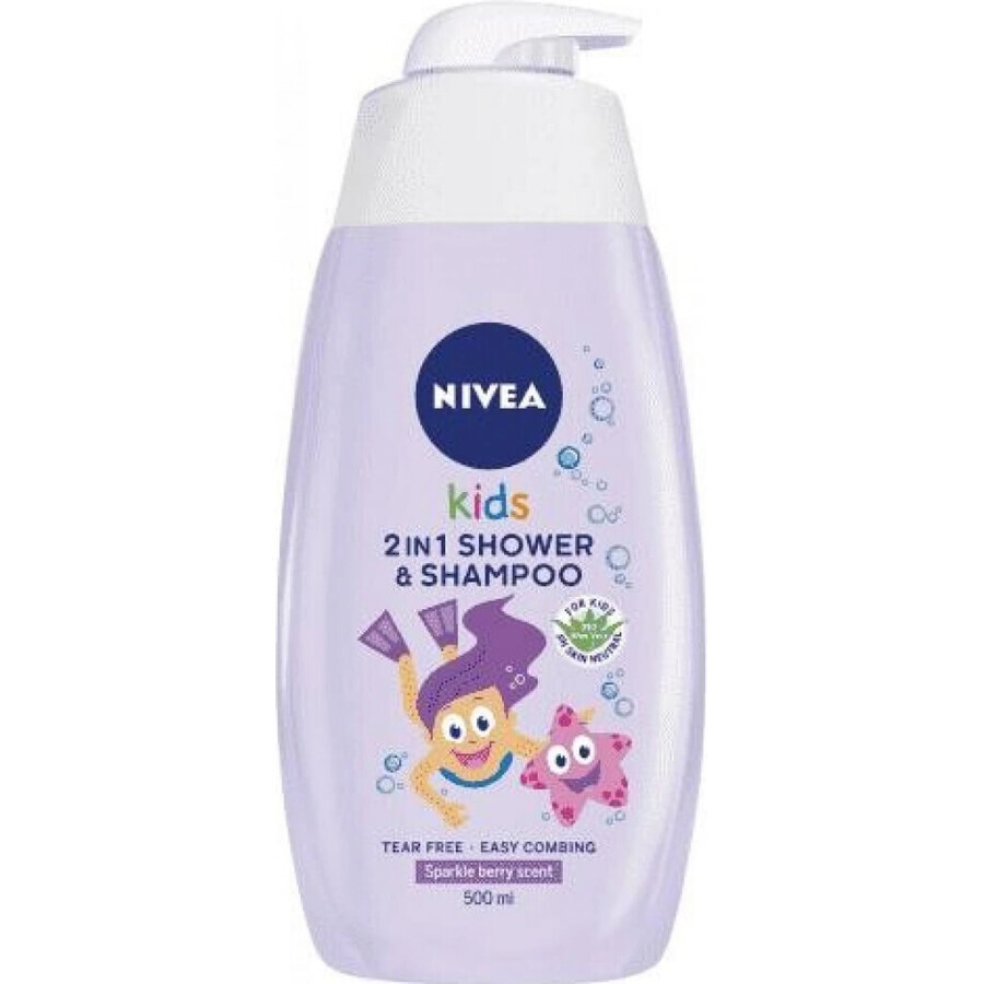 NIVEA Kids Kids Gel douche GIRL 500ml 1×500ml, gel douche