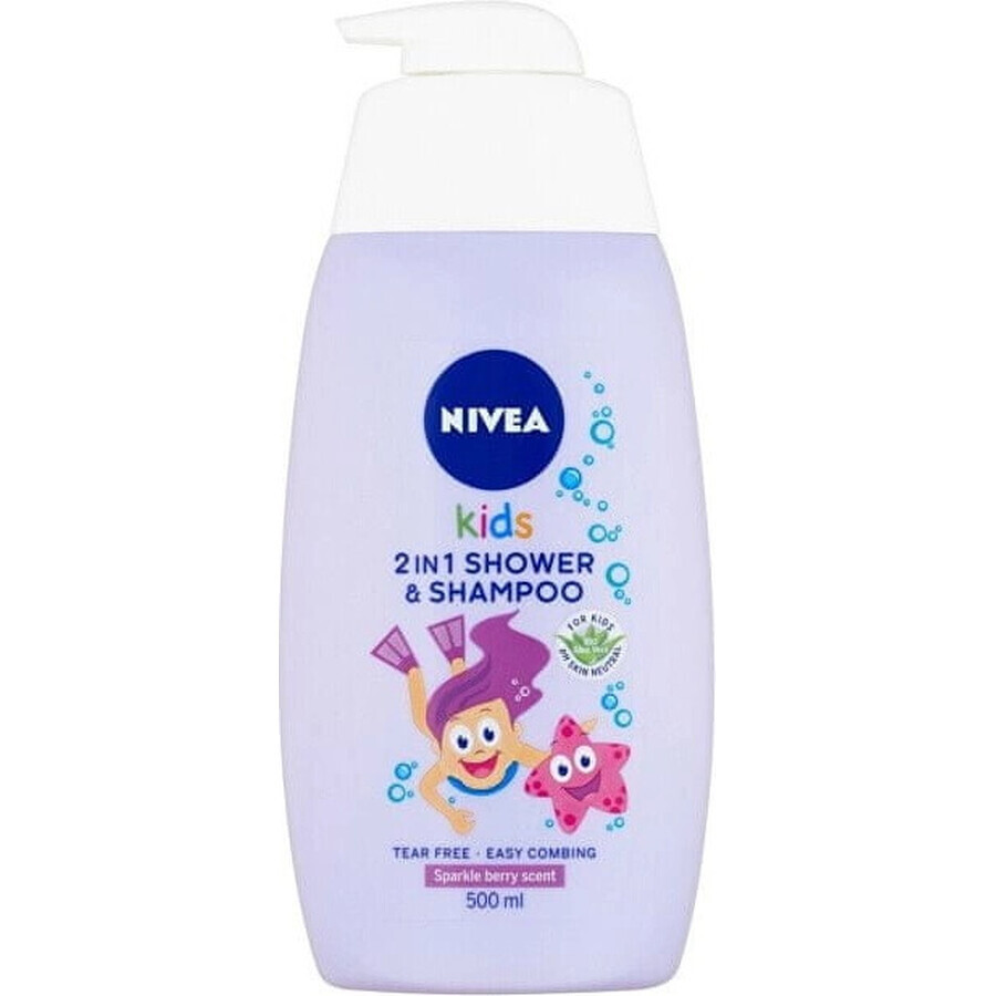 NIVEA Kids Kids Gel douche GIRL 500ml 1×500ml, gel douche
