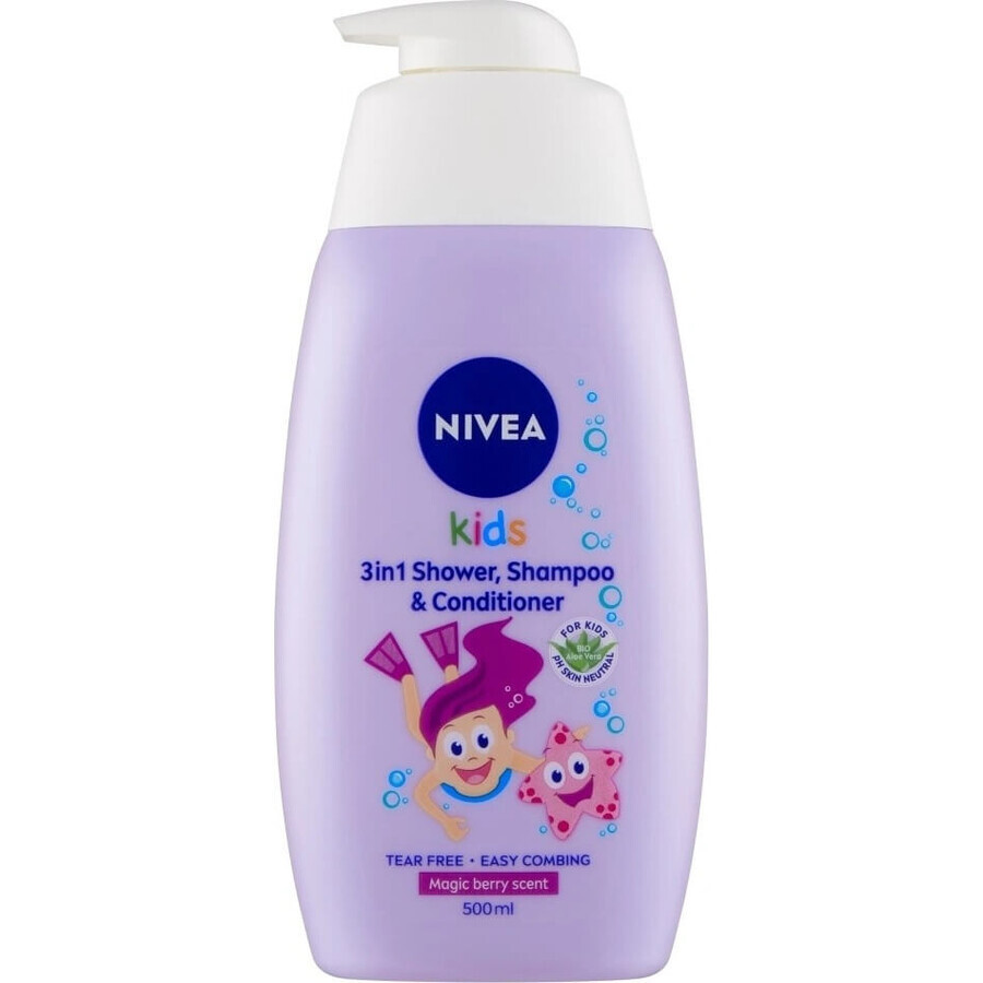 NIVEA Kids Kids Gel douche GIRL 500ml 1×500ml, gel douche