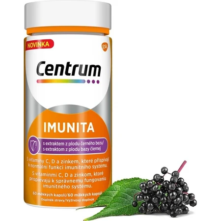 Centrum Immunité avec extrait de sureau noir 1x60 cps, multivitamine avec vitamine C et D pour renforcer l'immunité