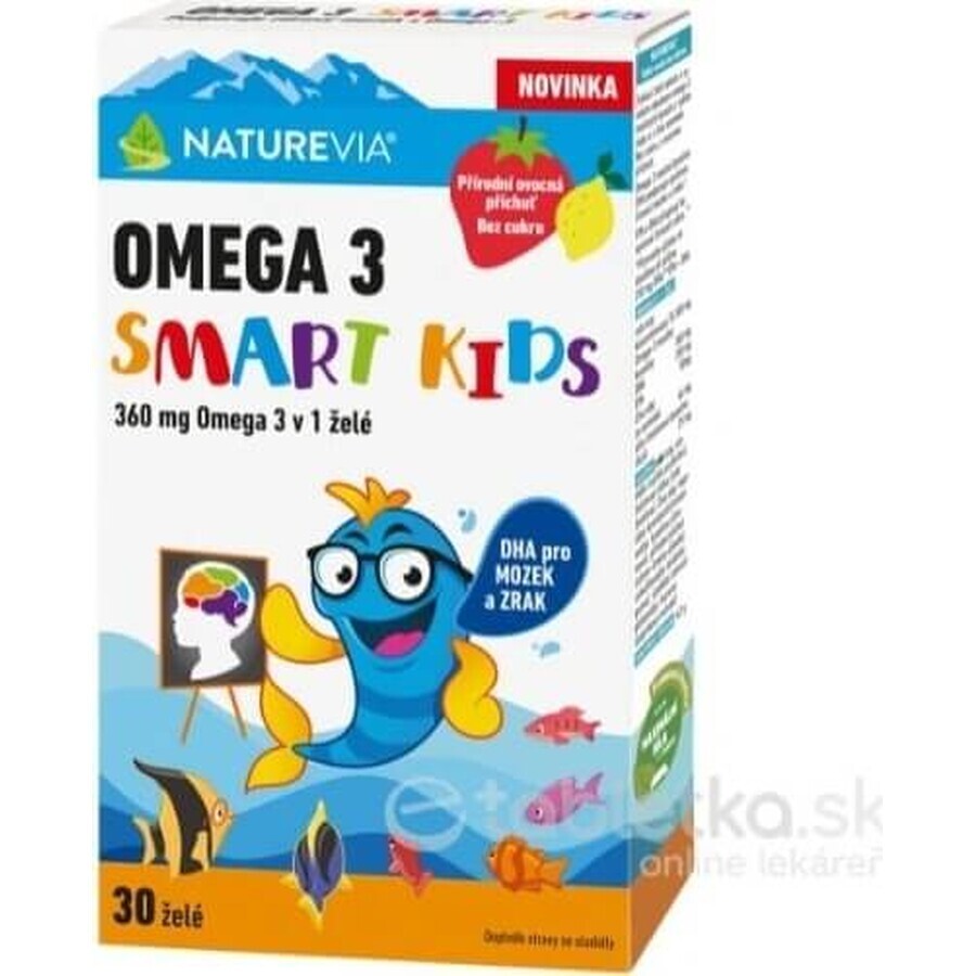 NATUREVIA OMEGA 3 SMART KIDS (30 gelées) 1×30 tbl, gelée à mâcher