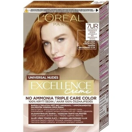 L'Oréal Paris Excellence Nudes Copper 7UR Universal Copper 1×1 pc, coloration permanente