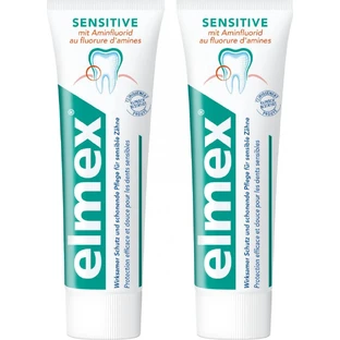 ELMEX Sensitive Duo Toothpaste 2×75 ml, toothpaste