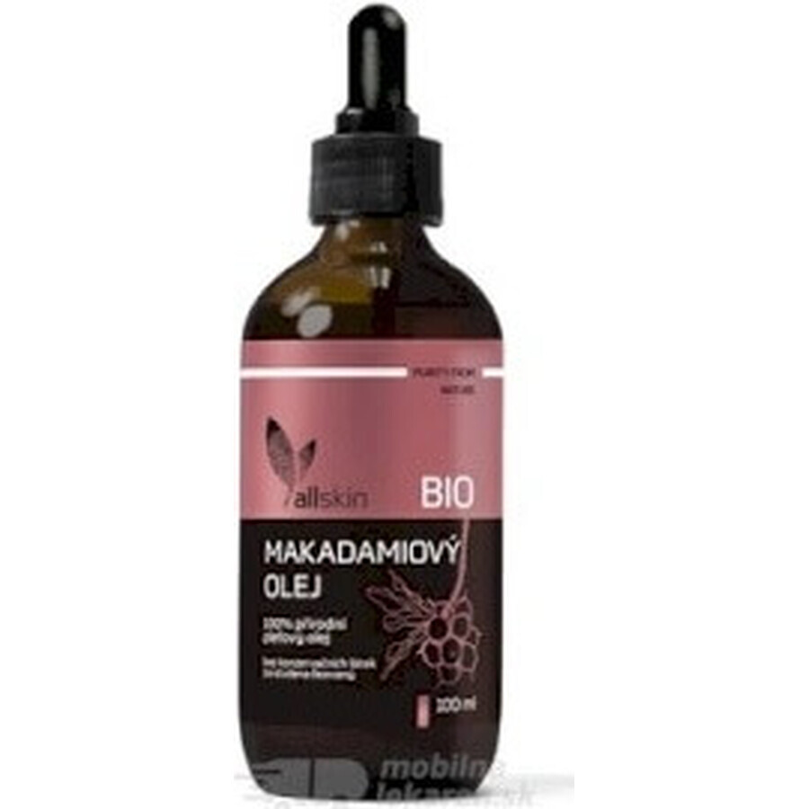 Allskin olio di macadamia biologico 1×100 ml, olio di macadamia