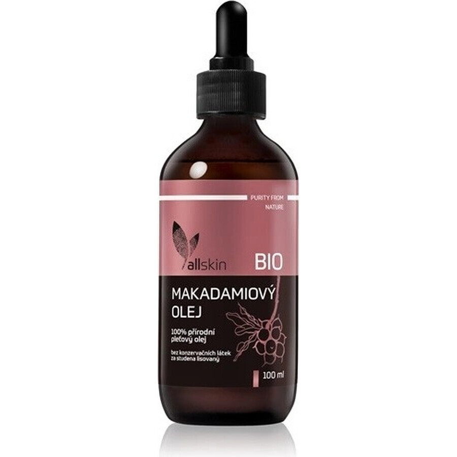 Allskin olio di macadamia biologico 1×100 ml, olio di macadamia