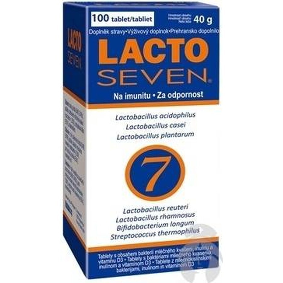 Vitabalans LACTOSEVEN 1×100 tbl, Nahrungsergänzungsmittel