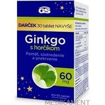 GS Ginkgo 60 mg met magnesium 1×120 tbl, voedingssupplement GS Ginkgo 60 mg met magnesium 1×120 tbl, voedingssupplement