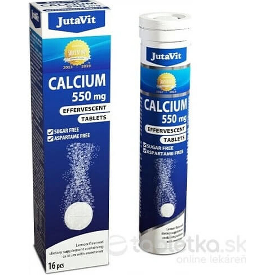JutaVit Calcio 550 mg compresse effervescenti al gusto di limone 1x16 pz.