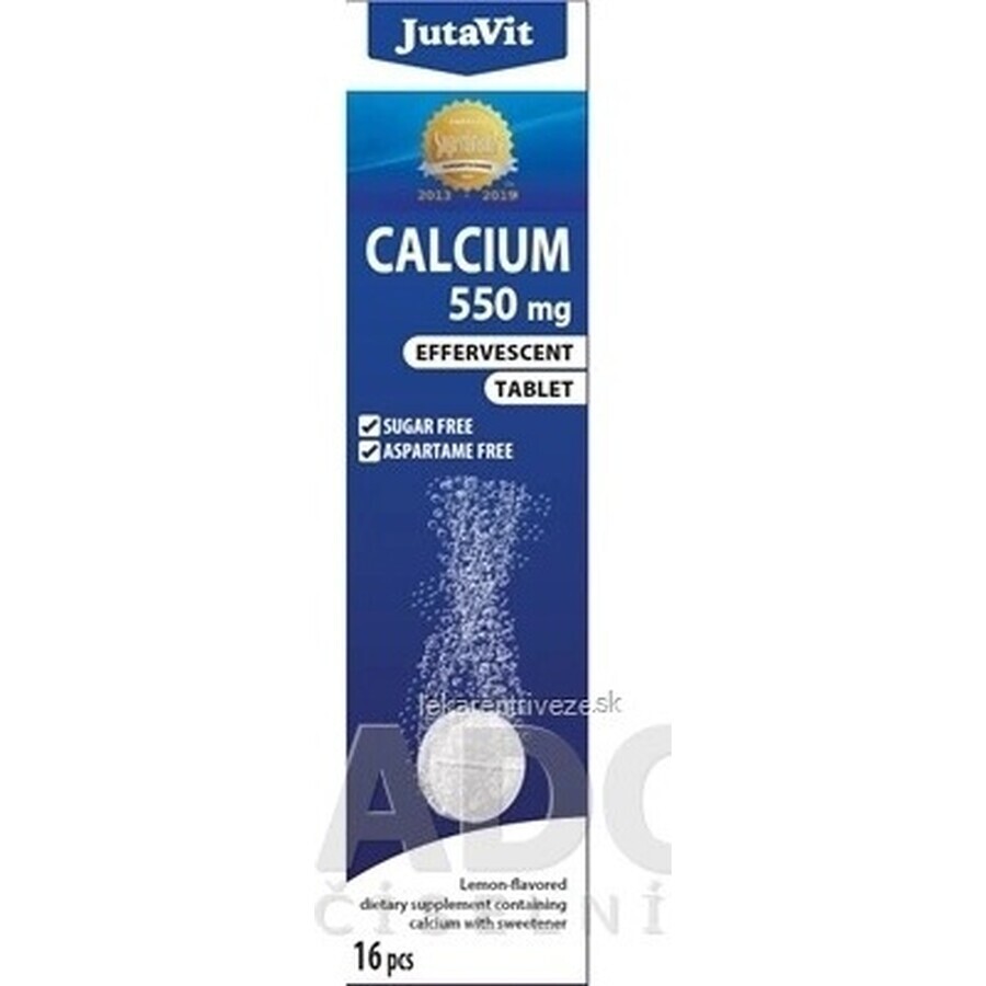 JutaVit Calcio 550 mg compresse effervescenti al gusto di limone 1x16 pz.