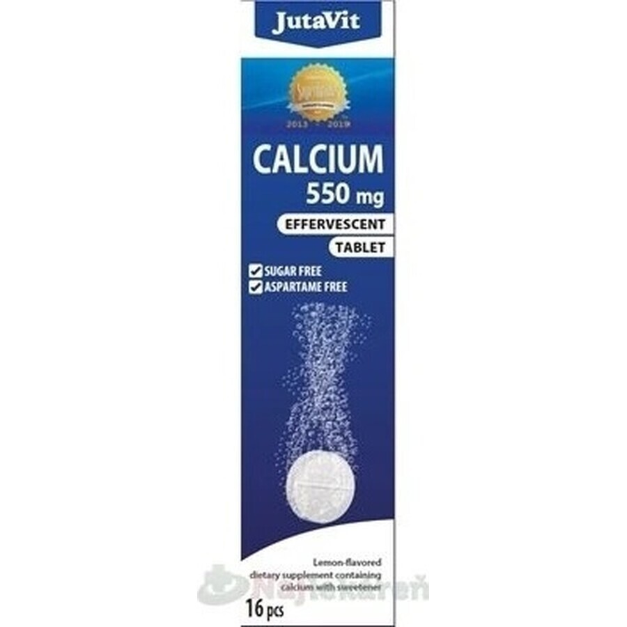 JutaVit Calcio 550 mg compresse effervescenti al gusto di limone 1x16 pz.