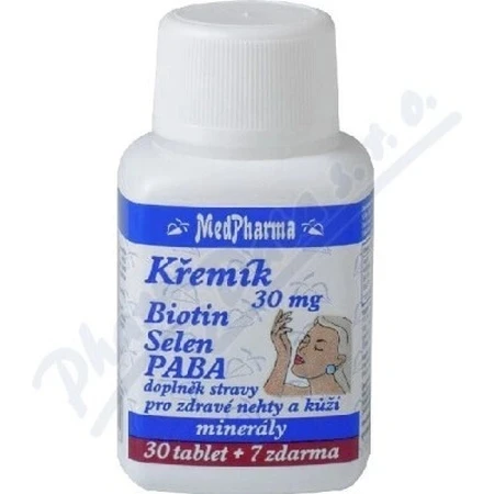MedPharma KREMIK 30mg+Biotin+Selenium+PABA 1×37 tbl