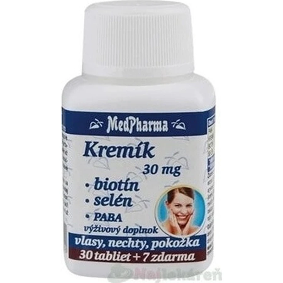 MedPharma KREMIK 30mg+Biotin+Selenium+PABA 1×37 tbl