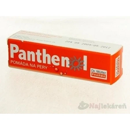 PANTHENOL PERY POMADE 4.4G DR.MULLER 1×1 st, voor droge lippen