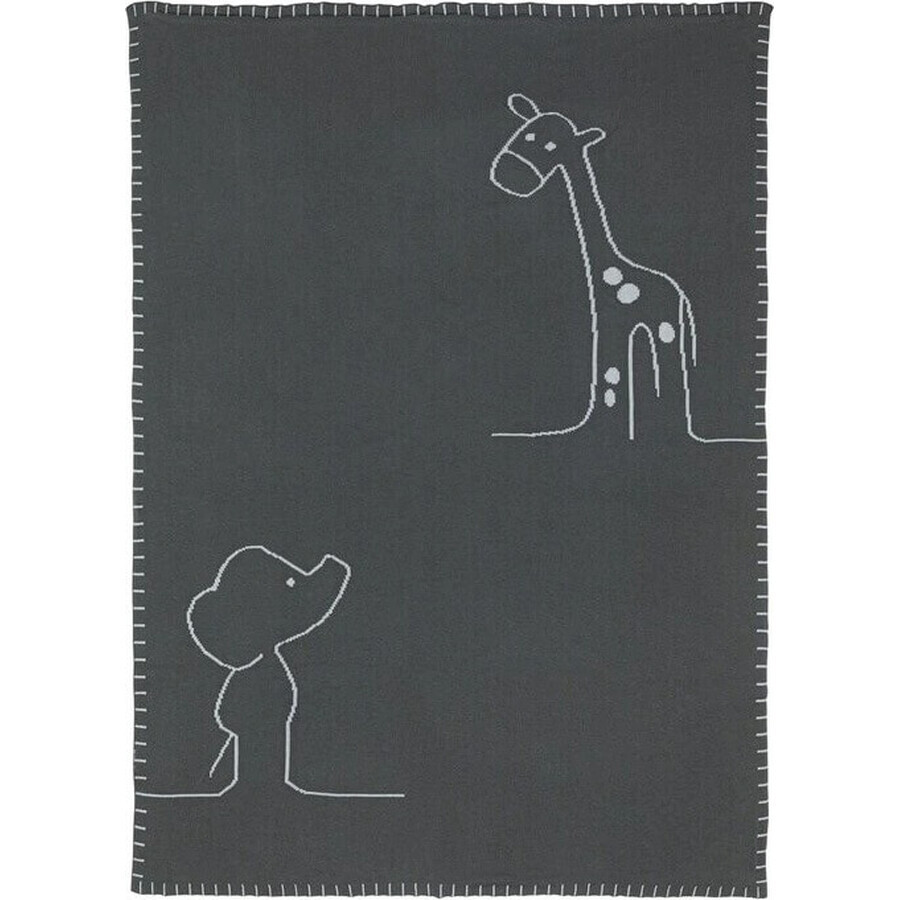 NATTOU Knitted double-sided blanket 75x100 cm LA 1×1 pc