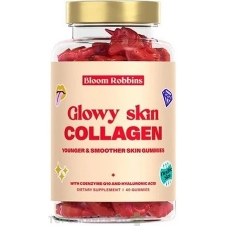 GLOWY SKIN COLLAGEN - Gummies pour une peau plus jeune et plus lisse 1×40 pcs, supplément nutritionnel de collagène