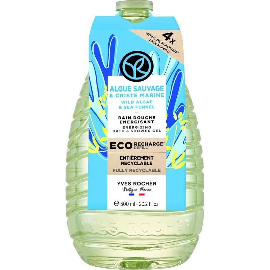 Yves Rocher Refill SG Seaweed & Seaweed Marine 1×600 ml, refill refill refill