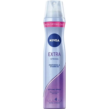 Nivea Laca Extra Fuerte 1×250 ml, larga duración