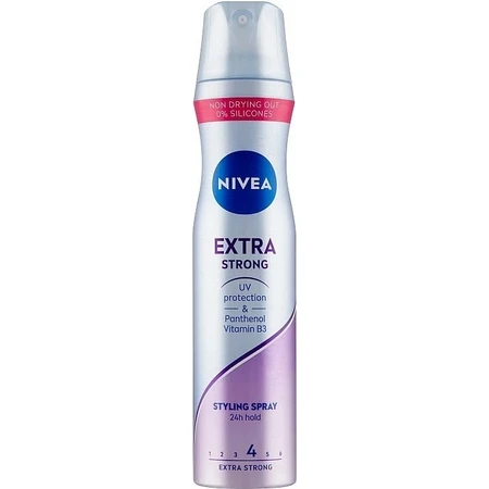Nivea Laca Extra Fuerte 1×250 ml, larga duración