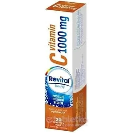 Revital vitamin C 1000 mg effervescent 1×20 tbl, vitamin C