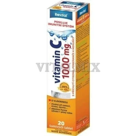 Revital vitamin C 1000 mg effervescent 1×20 tbl, vitamin C