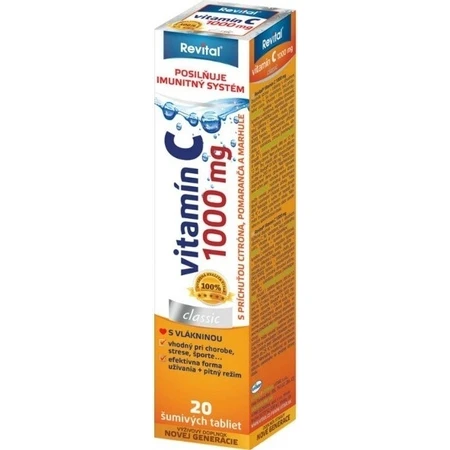Revital vitamin C 1000 mg effervescent 1×20 tbl, vitamin C