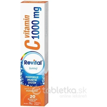 Revital vitamin C 1000 mg effervescent 1×20 tbl, vitamin C