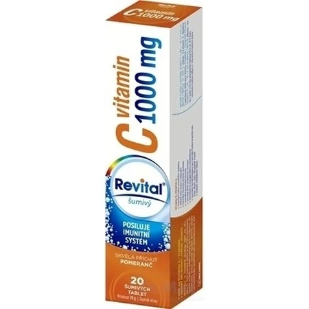 Revital vitamin C 1000 mg effervescent 1×20 tbl, vitamin C