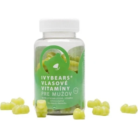 IvyBears vitaminas capilares para hombres 1×60 uds, complemento alimenticio