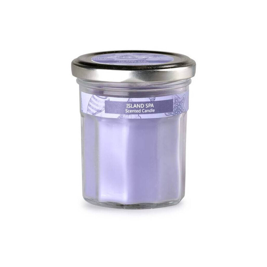 Emocio Bottiglia in vetro viola con coperchio in metallo Candela profumata Island Spa 1×1 pz, dimensioni 69 x 85 mm Emocio Bottiglia in vetro viola con coperchio in metallo Candela profumata Island Spa 1×1 pz, dimensioni 69 x 85 mm