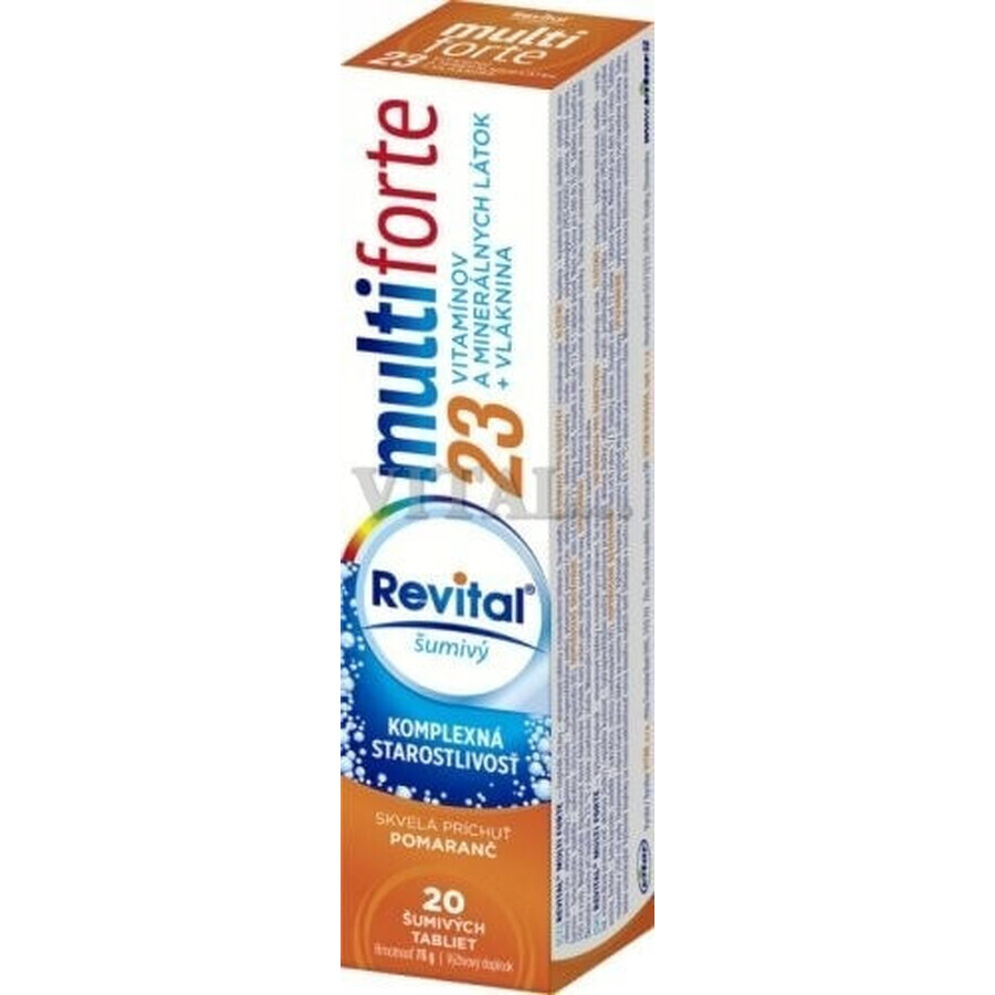 Revital Multi sabor naranja 1×20 tbl, comprimidos efervescentes
