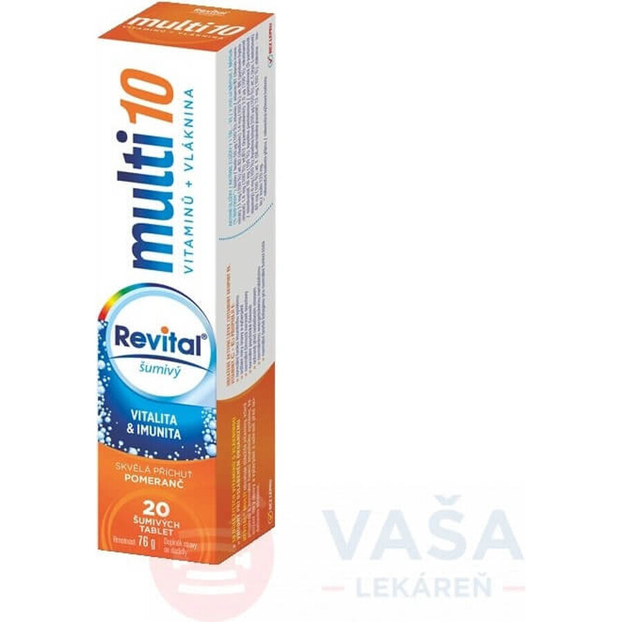 Revital Multi sabor naranja 1×20 tbl, comprimidos efervescentes