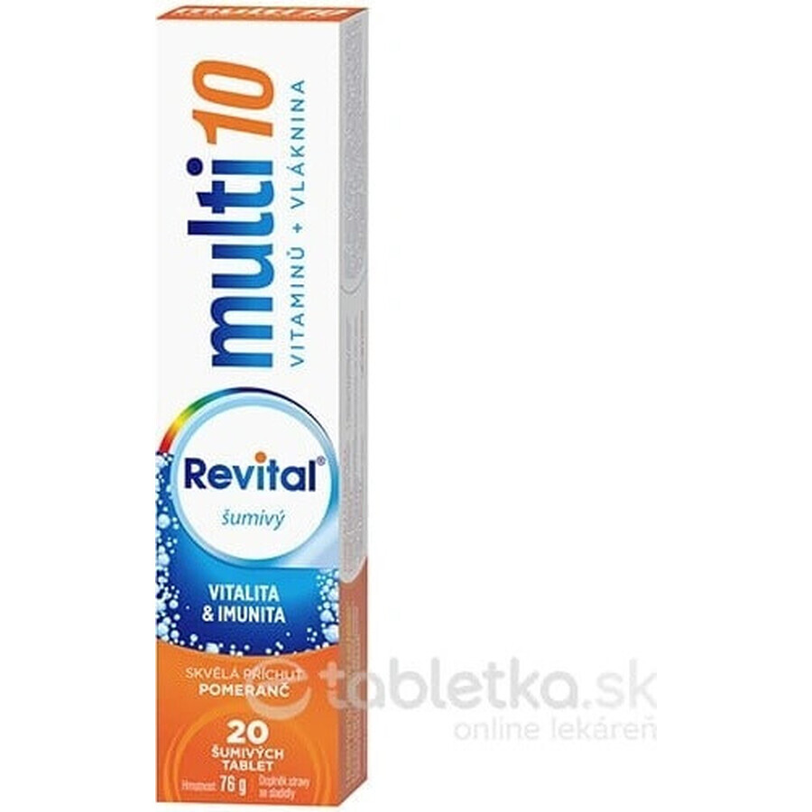 Revital Multi sabor naranja 1×20 tbl, comprimidos efervescentes