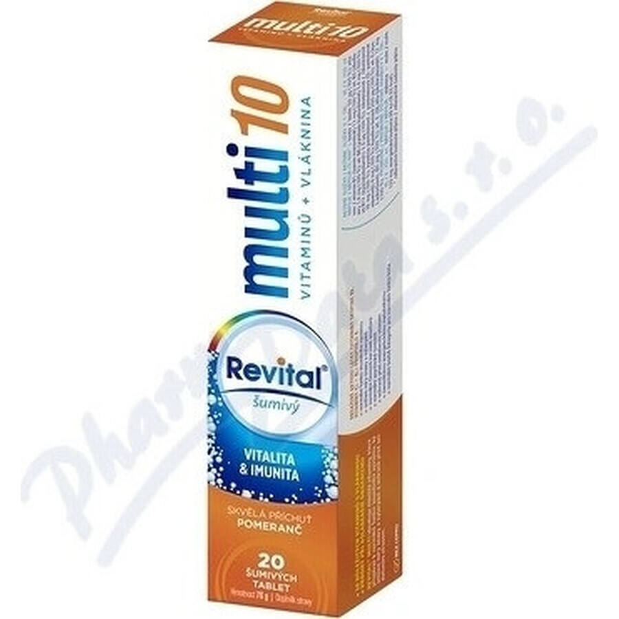 Revital Multi sabor naranja 1×20 tbl, comprimidos efervescentes