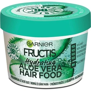 Garnier Fructis Hair Food Hydrating Aloe Vera Mask für normales bis trockenes Haar, 400 ml 1×400 ml, Haarmaske