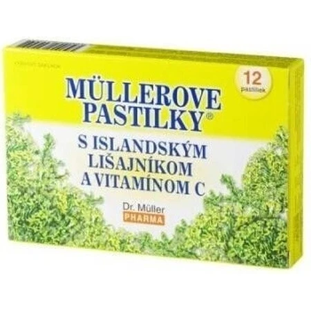 MÜLLER EILAND ZUIGTABLETTEN. KORSTMOS EN VIT. C Suikervrij 1x12 stuks