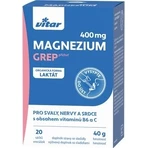 MAGNESIUM 400MG+B6+C 20 Stück GREP VITAR 1x20 Stück, Beutel mit Grapefruit-Geschmack