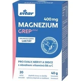 MAGNESIUM 400MG+B6+C 20 Stück GREP VITAR 1x20 Stück, Beutel mit Grapefruit-Geschmack