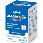 MAGNESIUM 400MG+B6+C 20 Stück GREP VITAR 1x20 Stück, Beutel mit Grapefruit-Geschmack