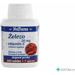MedPharma IRON 20MG + Vit. C 1×107 tbl, IRON + Vitamina C MedPharma IRON 20MG + Vit. C 1×107 tbl, IRON + Vitamina C