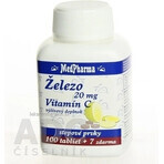 MedPharma IRON 20MG + Vit. C 1×107 tbl, IRON + Vitamina C MedPharma IRON 20MG + Vit. C 1×107 tbl, IRON + Vitamina C
