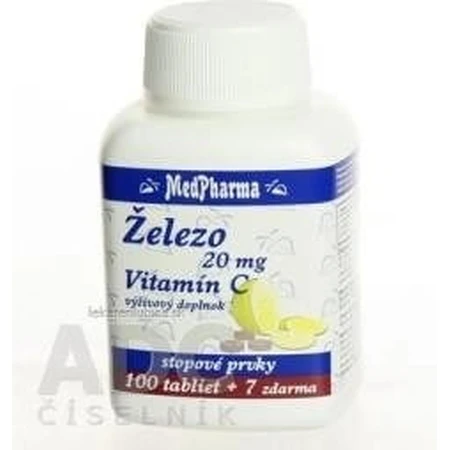 MedPharma IRON 20MG + Vit. C 1×107 tbl, IRON + Vitamin C