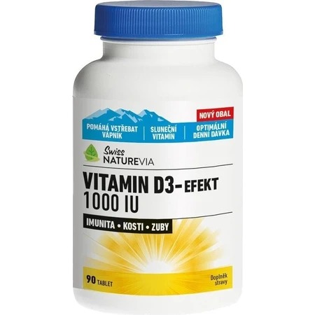 NATUREVIA VITAMIN D3 EFFECT 1000 I.E. 1×90 Stück, Nahrungsergänzungsmittel
