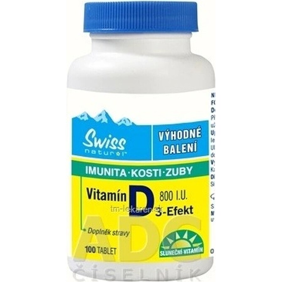 NATUREVIA VITAMINA D3 EFFECT 1000 U.I. 1×90 pcs, complemento alimenticio