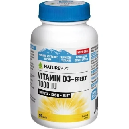 NATUREVIA VITAMIN D3 EFFECT 1000 I.E. 1×90 Stück, Nahrungsergänzungsmittel