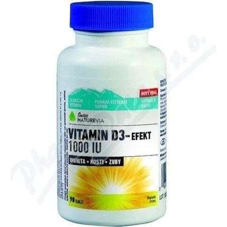 NATUREVIA VITAMIN D3 EFFECT 1000 I.E. 1×90 Stück, Nahrungsergänzungsmittel