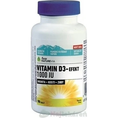NATUREVIA VITAMIN D3 EFFECT 1000 I.E. 1×90 Stück, Nahrungsergänzungsmittel