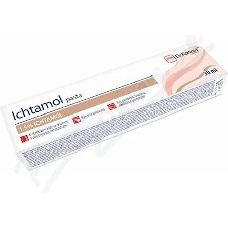 Dr Konrad Ichtamol paste 1×30 ml, soins de la peau