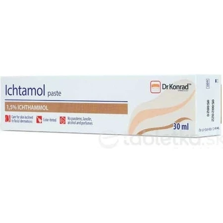 Dr Konrad Ichtamol paste 1×30 ml, soins de la peau