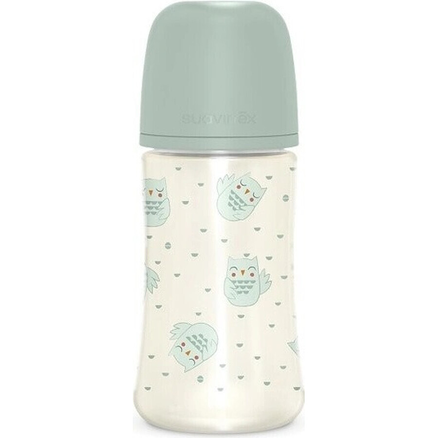 SUAVINEX | Sticlă BONHOMIA 270 ml fiziologică SX PRO +3 MF - verde 1×270 ml, biberon