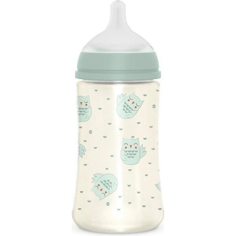 SUAVINEX | Sticlă BONHOMIA 270 ml fiziologică SX PRO +3 MF - verde 1×270 ml, biberon